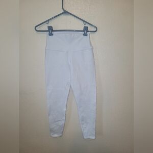 Alo High Waisted White Leggings Size Small